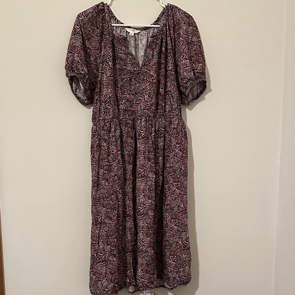 Terra & Sky Purple Patterned Dress